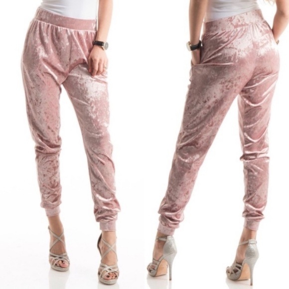 Crushed Velvet Joggers - Picture 8 of 8